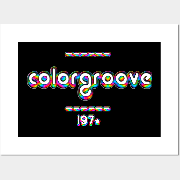 ColorGroove Retro-Rainbow-Tube nostalgia (wf) Wall Art by Blackout Design